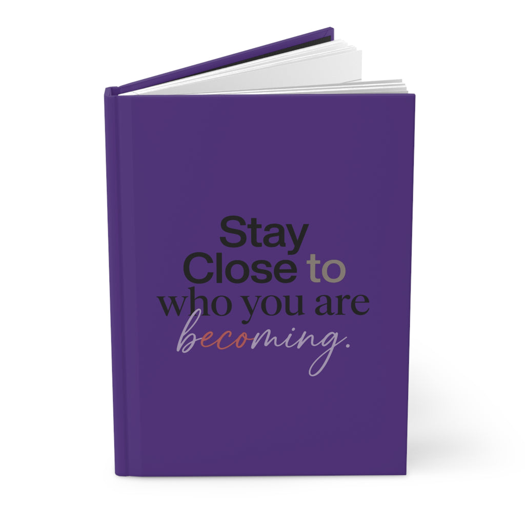 Stay Close to Who You Are Becoming | Hardcover Journal