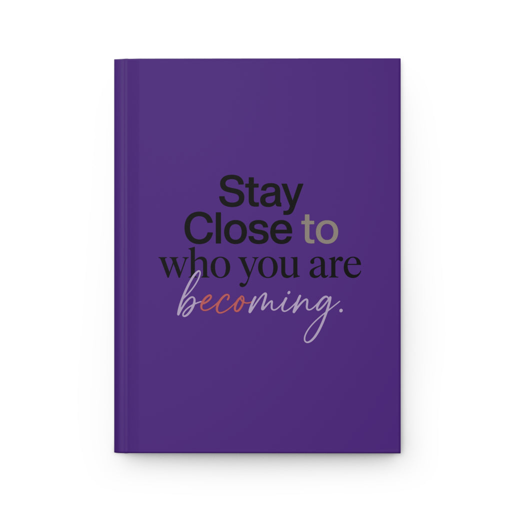 Stay Close to Who You Are Becoming | Hardcover Journal