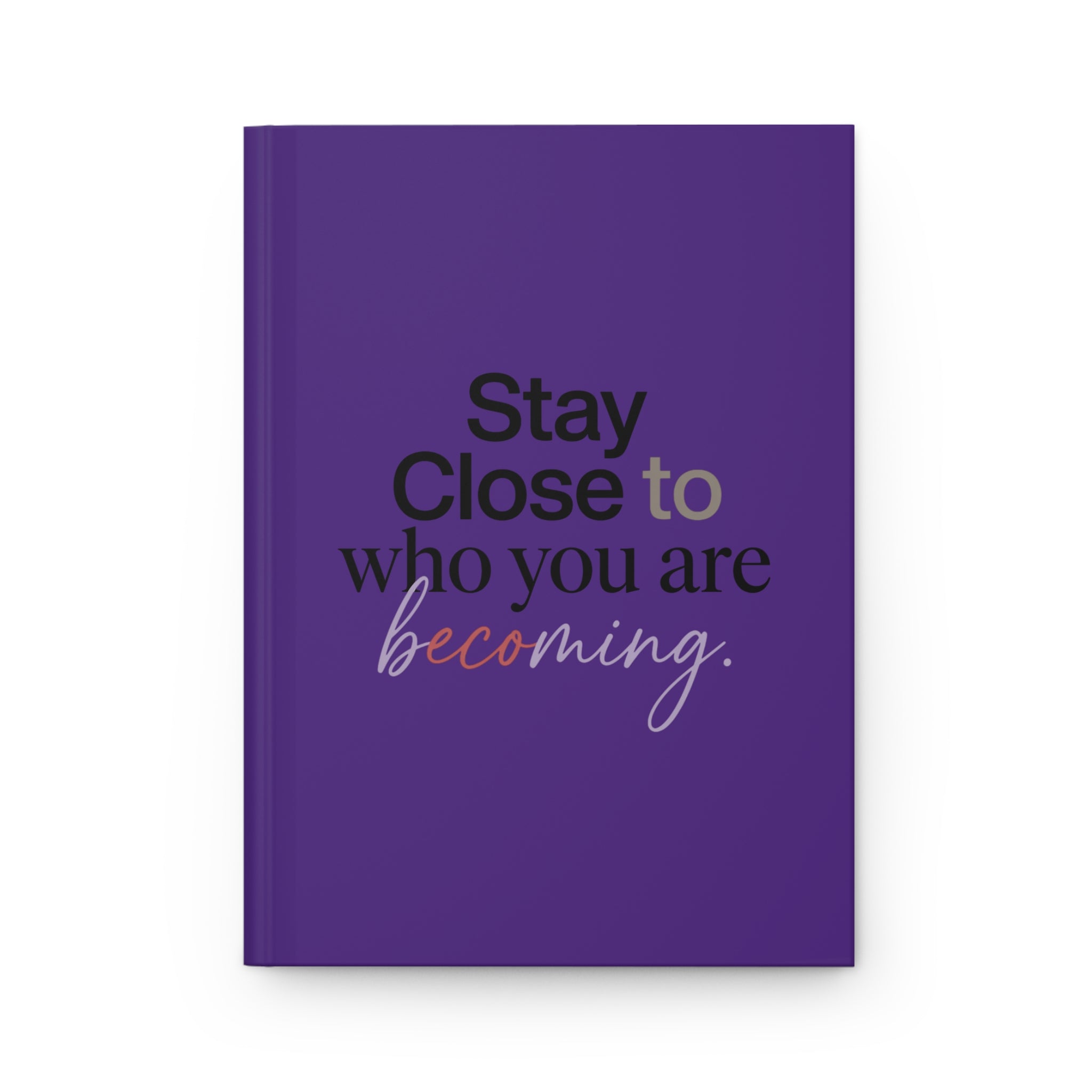 Stay Close to Who You Are Becoming | Hardcover Journal