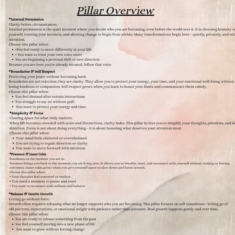 🌿 Internal Permission: A Gentle Reflection Deck