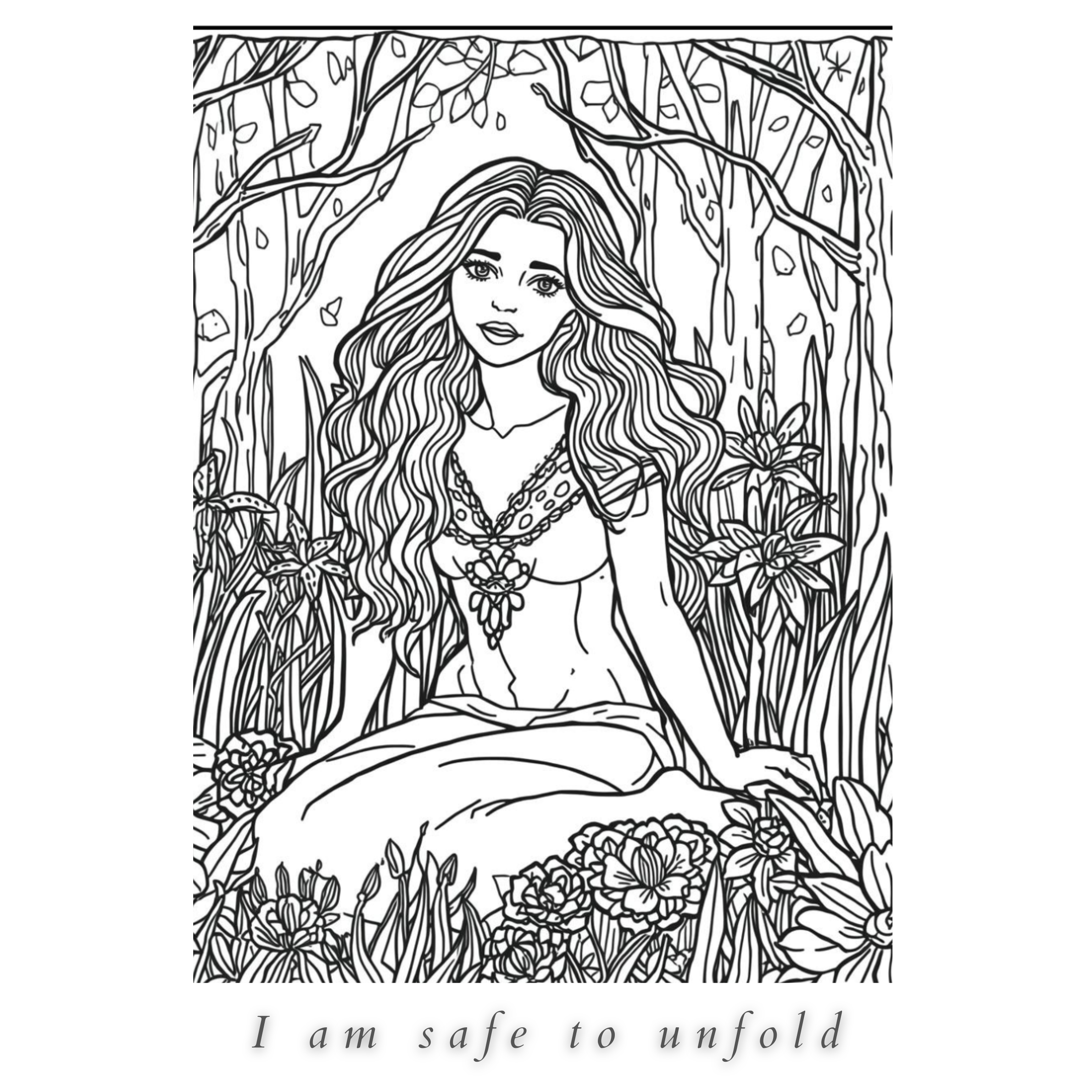 Where She Softens| Printable Coloring Book