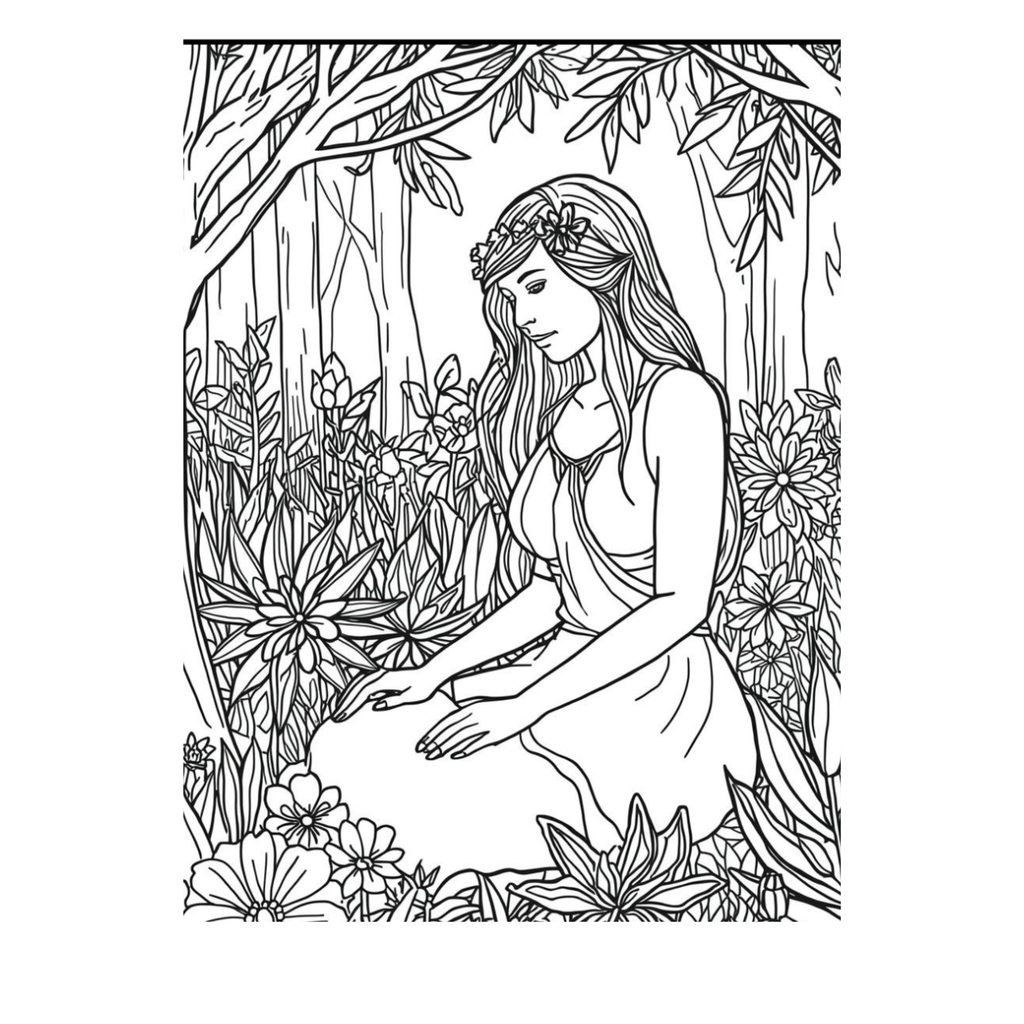 Where She Softens| Printable Coloring Book