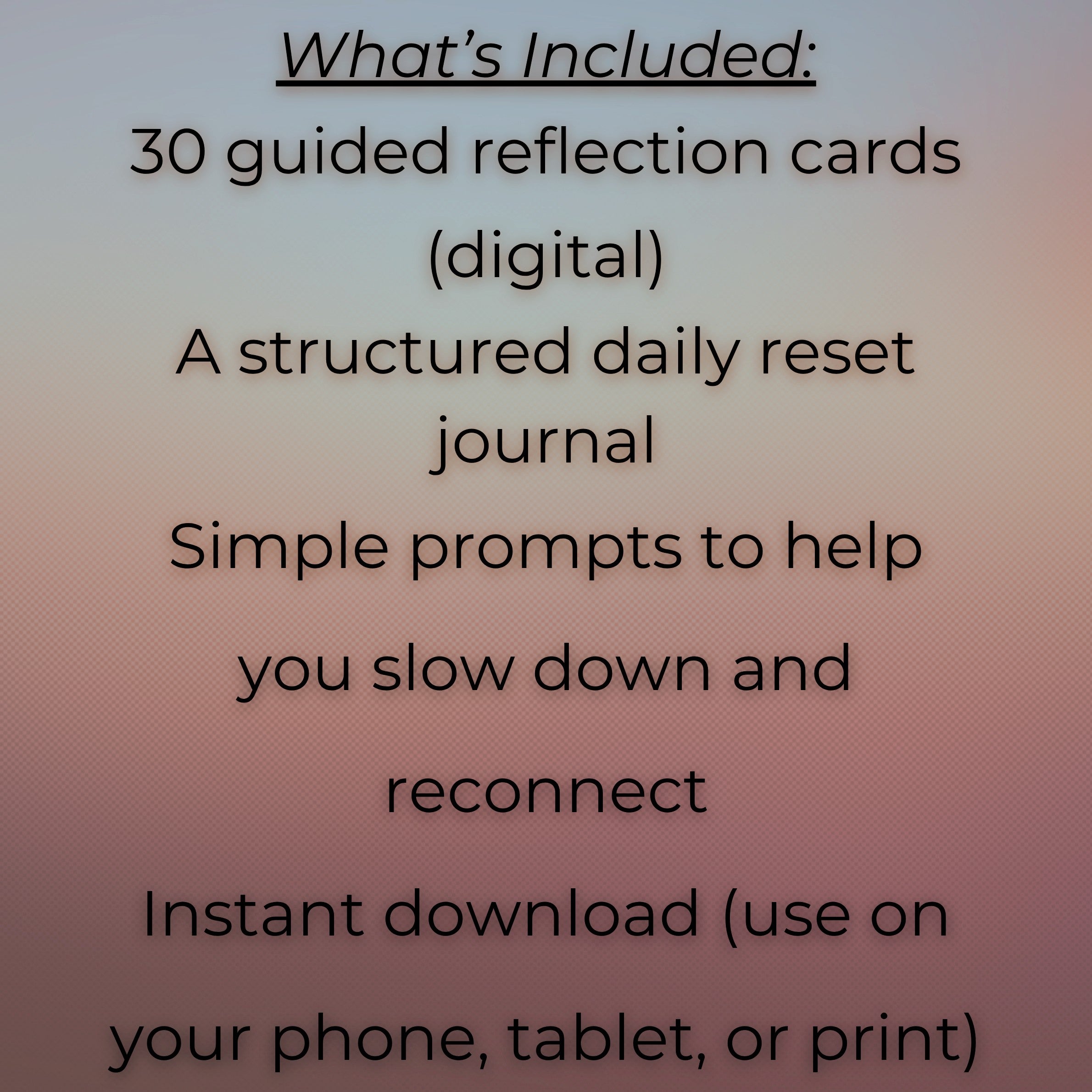 🕊️  Full Reflection Bundle: Peace at your pace